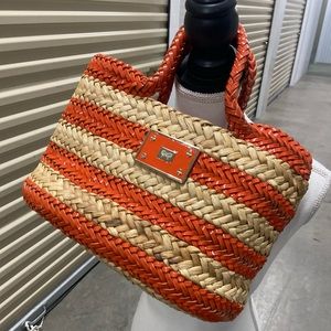 Anya hindmarch straw handbag